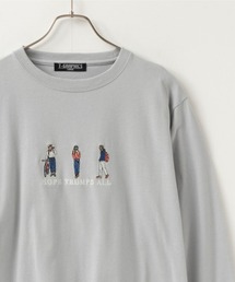 【新柄入荷】 胸刺繍ワンポイントロゴ ロングスリーブTシャツ