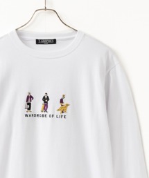【新柄入荷】 胸刺繍ワンポイントロゴ ロングスリーブTシャツ