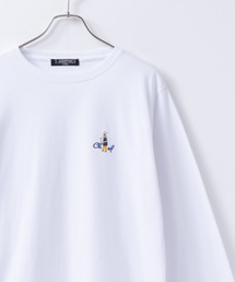 【新柄入荷】 胸刺繍ワンポイントロゴ ロングスリーブTシャツ