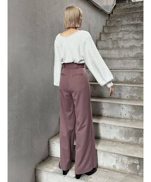 MURUA(ムルーア)の「【2WAY】シャイニーフェザーニット(ニット/セーター・レディース・ブルー/ライトグリーン/ホワイト/ブラック・FREE)」の11枚目の写真