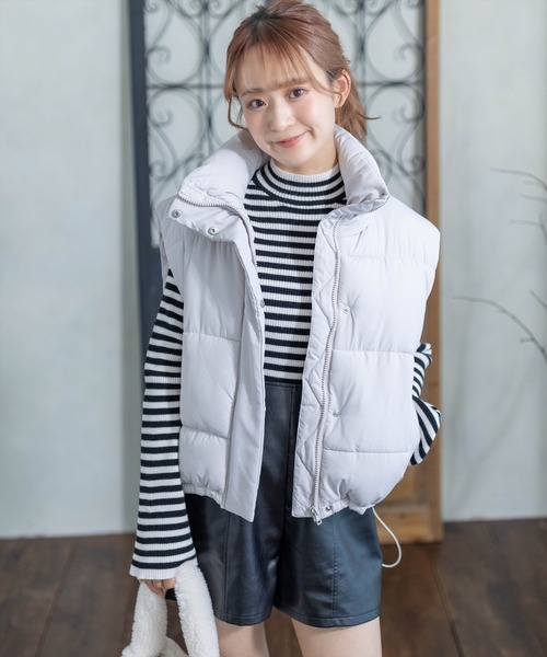 clear（クリア）の「ボーダーハイネックニットトップス（ニット/セーター・レディース・ブルー系その他/ブラック系その他/ブラック系その他2/ブルー系その他2・F）」の18枚目の写真