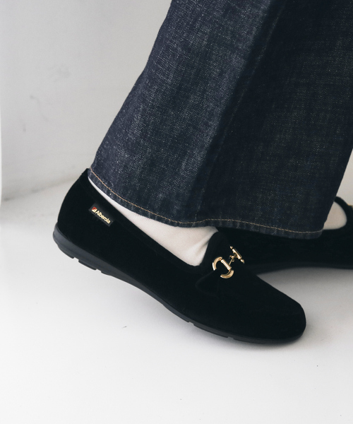 ALBEROLA（アルベローラ）の「【WEB限定】【ALBEROLA】ベルベットビットローファー（ローファー・レディース・グレー/ブラック・36/37/38）」の13枚目の写真