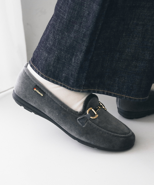 ALBEROLA（アルベローラ）の「【WEB限定】【ALBEROLA】ベルベットビットローファー（ローファー・レディース・グレー/ブラック・36/37/38）」の17枚目の写真