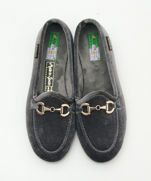 ALBEROLA（アルベローラ）の「【WEB限定】【ALBEROLA】ベルベットビットローファー（ローファー・レディース・グレー/ブラック・36/37/38）」の10枚目の写真