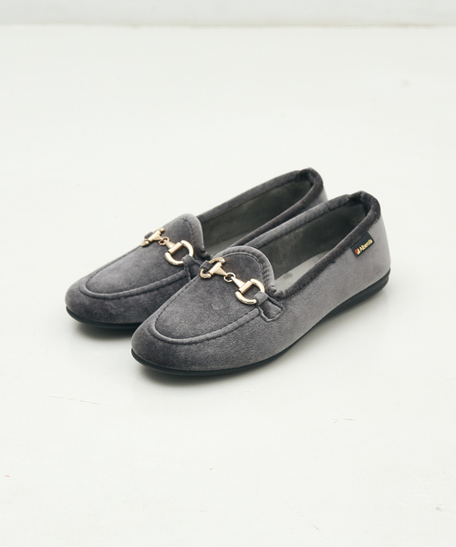 ALBEROLA（アルベローラ）の「【WEB限定】【ALBEROLA】ベルベットビットローファー（ローファー・レディース・グレー/ブラック・36/37/38）」の12枚目の写真