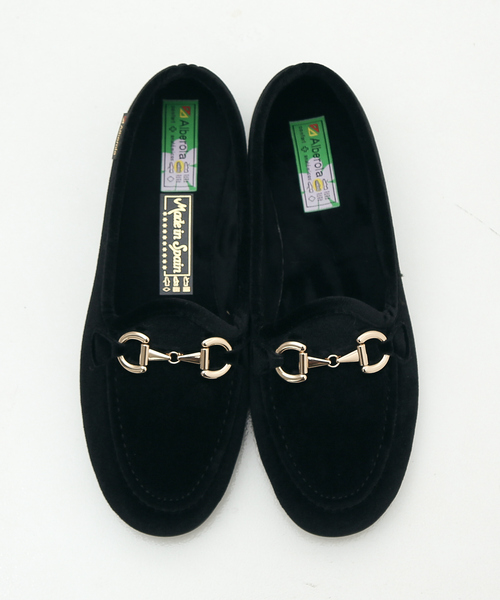 ALBEROLA（アルベローラ）の「【WEB限定】【ALBEROLA】ベルベットビットローファー（ローファー・レディース・グレー/ブラック・36/37/38）」の8枚目の写真