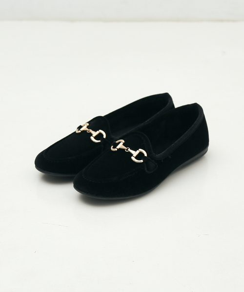 ALBEROLA（アルベローラ）の「【WEB限定】【ALBEROLA】ベルベットビットローファー（ローファー・レディース・グレー/ブラック・36/37/38）」の5枚目の写真