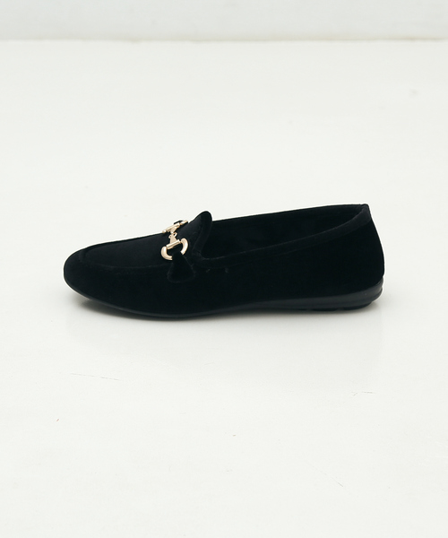 ALBEROLA（アルベローラ）の「【WEB限定】【ALBEROLA】ベルベットビットローファー（ローファー・レディース・グレー/ブラック・36/37/38）」の14枚目の写真