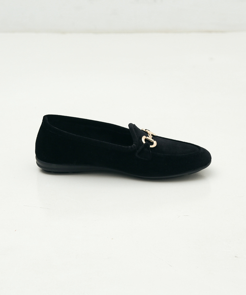 ALBEROLA（アルベローラ）の「【WEB限定】【ALBEROLA】ベルベットビットローファー（ローファー・レディース・グレー/ブラック・36/37/38）」の9枚目の写真