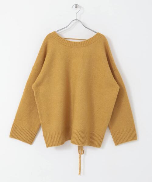 ITEMS URBANRESEARCH(アイテムズ アーバンリサーチ)の「バック編みニット(ニット/セーター・レディース・イエロー/グレー系その他/アイボリー・FREE)」の16枚目の写真