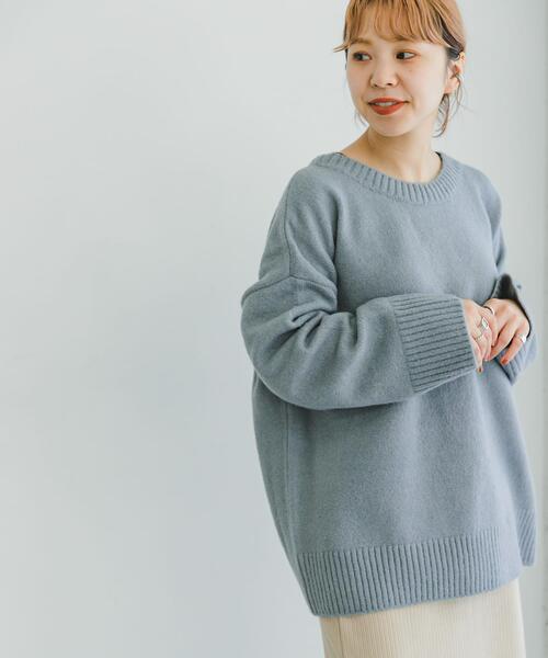 ITEMS URBANRESEARCH(アイテムズ アーバンリサーチ)の「バック編みニット(ニット/セーター・レディース・イエロー/グレー系その他/アイボリー・FREE)」の18枚目の写真