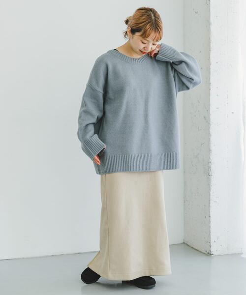 ITEMS URBANRESEARCH(アイテムズ アーバンリサーチ)の「バック編みニット(ニット/セーター・レディース・イエロー/グレー系その他/アイボリー・FREE)」の20枚目の写真