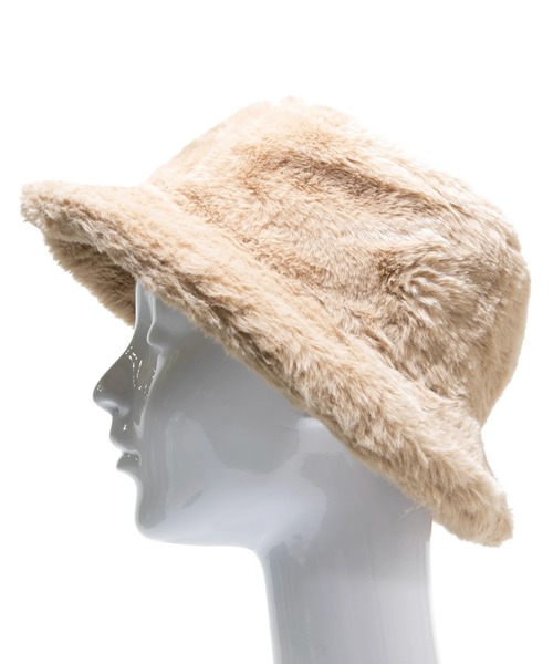 Sense of Grace（センスオブグレース）の「Sense of Grace/センスオブグレイス　FOURRURE HAT（ハット・レディース・ブラウン/アイボリー/ベージュ/チャコールグレー・FREE）」の4枚目の写真