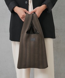 Actually | ニットバッグ ヘリンボーン Mサイズ(ハンドバッグ)