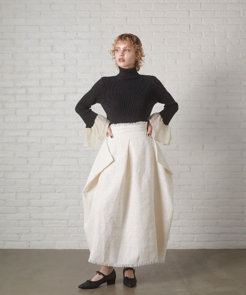 MIRO AMURETTE（ミロアミュレット）の「frill cuff turtle neck/フリル