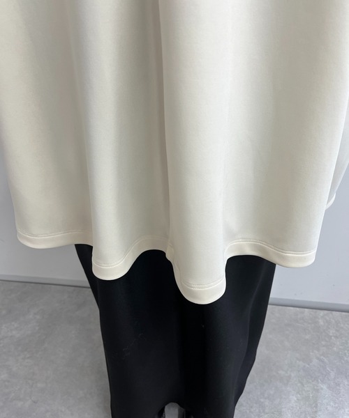 un dix cors（アンディコール）の「ポンチノーカラーコート（ノーカラーコート・レディース・ブラック/オフホワイト/ネイビー・FREE）」の20枚目の写真