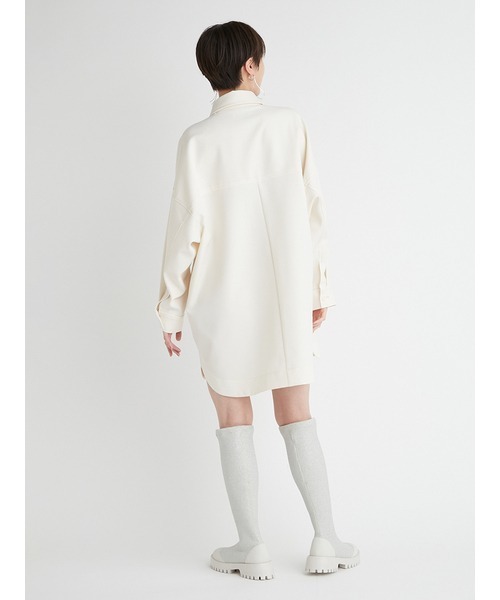 emmi（エミ）の「【emmi atelier】ビッグシルエットCPOシャツジャケット（その他アウター・レディース・グレー/オフホワイト/オリーブ・FREE）」の19枚目の写真