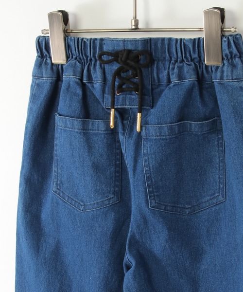 ikka（イッカ）の「バックレースアップデニムパンツ（120~160cm）（デニムパンツ・キッズ・ブルー・160/120/130/150/140）」の4枚目の写真