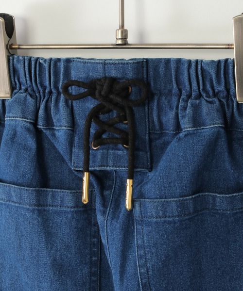 ikka（イッカ）の「バックレースアップデニムパンツ（120~160cm）（デニムパンツ・キッズ・ブルー・160/120/130/150/140）」の8枚目の写真