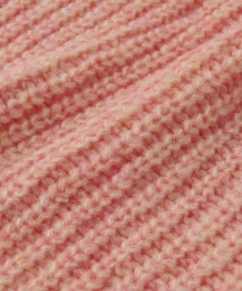 un dix cors(アンディコール)の「片畦ショートニット(ニット/セーター・レディース・アイボリー/グレー/オレンジ・FREE)」の15枚目の写真