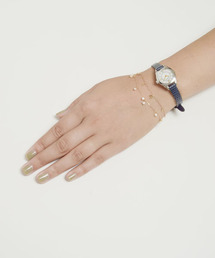 agete（アガット）の「ソーラーウォッチ革ベルト 【AGETE40SS時計