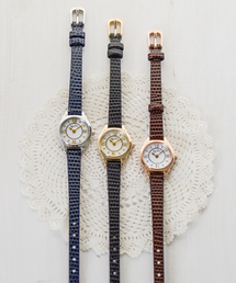 agete（アガット）の「ソーラーウォッチ革ベルト 【AGETE40SS時計