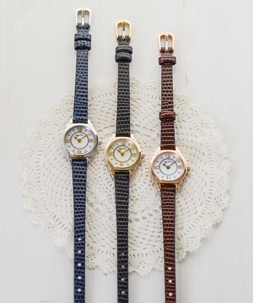 agete（アガット）の「ソーラーウォッチ革ベルト 【AGETE40SS時計