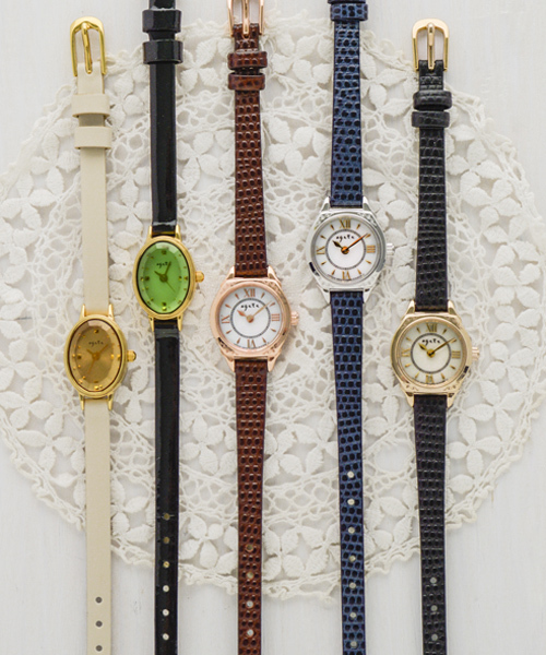 agete（アガット）の「ソーラーウォッチ革ベルト 【AGETE40SS時計