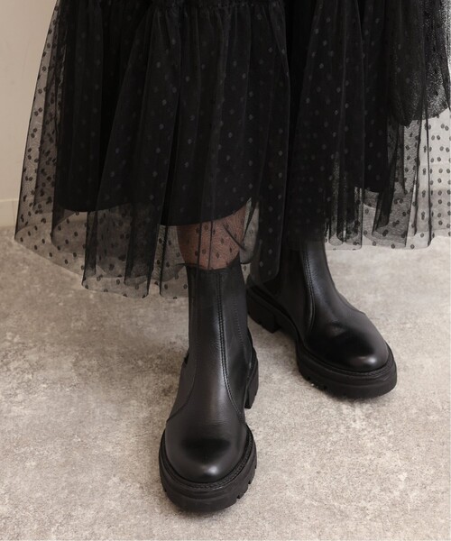 北欧暮らしの道具店 ブラック ブーツ ENESS サイドゴアブーツ ブラック