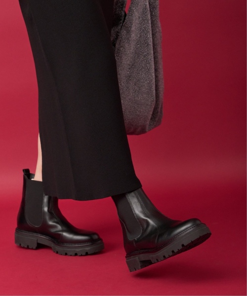 ENESS エネス サイドゴアブーツ イタリア製 レザー ブラック サイズ37 ENESS エネス サイドゴアブーツ イタリア製 レザー ブラック サイズ37