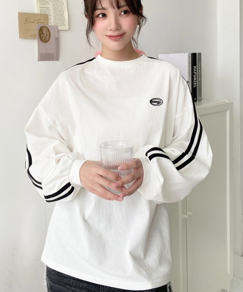 【美品】タイ　チェンマイ　刺子カットソー SUPERGAコラボ】クルーネックカットソー(カットソー・Tシャツ