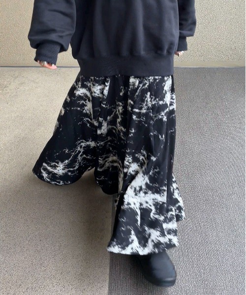 feepur by saya(フェピュールバイサヤ)の「ニュアンス柄マーメイドスカート(スカート・レディース・アイボリー/ブラック/モカ・MEDIUM)」の10枚目の写真