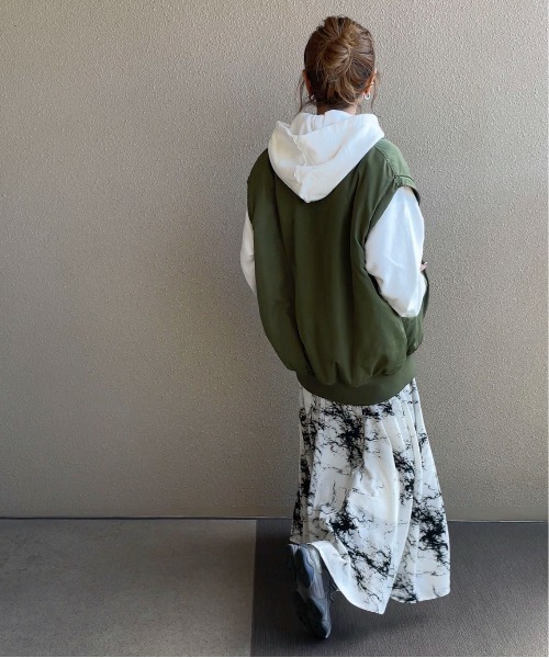 feepur by saya(フェピュールバイサヤ)の「ニュアンス柄マーメイドスカート(スカート・レディース・アイボリー/ブラック/モカ・MEDIUM)」の21枚目の写真