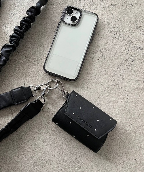 Me%（ミィパーセント）の「スタッズカスタムレターポーチ 104175（コインケース・レディース・シルバー/ブルー/ブラック・FREE）」の9枚目の写真