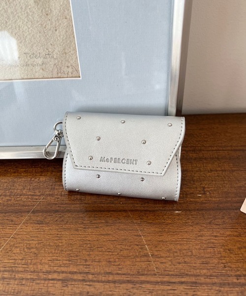 Me%（ミィパーセント）の「スタッズカスタムレターポーチ 104175（コインケース・レディース・シルバー/ブルー/ブラック・FREE）」の10枚目の写真
