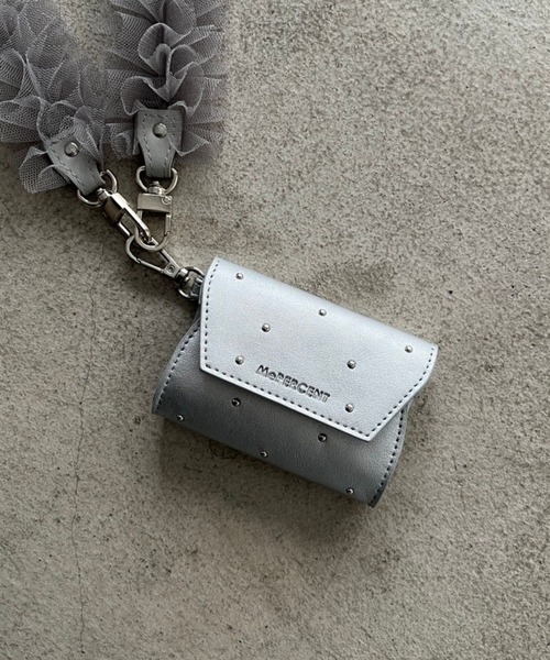 Me%（ミィパーセント）の「スタッズカスタムレターポーチ 104175（コインケース・レディース・シルバー/ブルー/ブラック・FREE）」の12枚目の写真