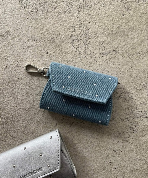 Me%（ミィパーセント）の「スタッズカスタムレターポーチ 104175（コインケース・レディース・シルバー/ブルー/ブラック・FREE）」の14枚目の写真