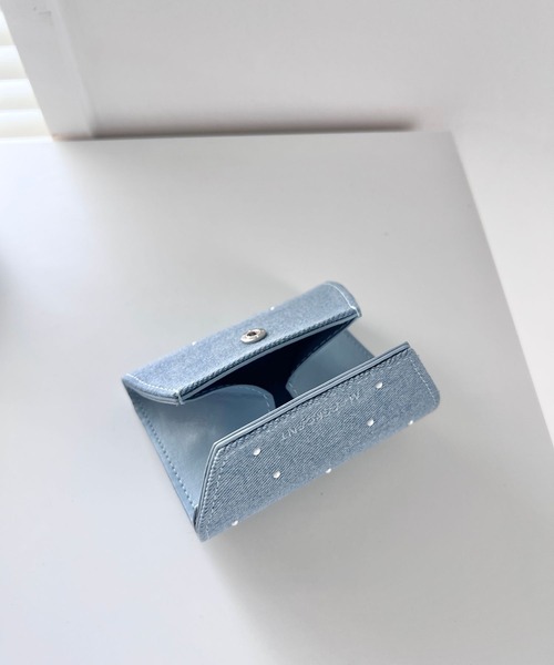 Me%（ミィパーセント）の「スタッズカスタムレターポーチ 104175（コインケース・レディース・シルバー/ブルー/ブラック・FREE）」の15枚目の写真