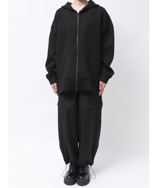 jouetie（ジュエティ）の「ダブルジップBIGフーディ（パーカー・レディース・アイボリー/ブラック・MEDIUM）」の8枚目の写真