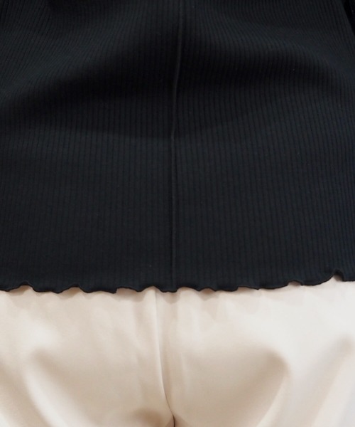 tiptop（ティップトップ）の「テレコメローロンT（Tシャツ/カットソー・レディース・グリーン/A/アイボリー/ブラック/ホワイト系その他/ブラック系その他・FREE）」の11枚目の写真