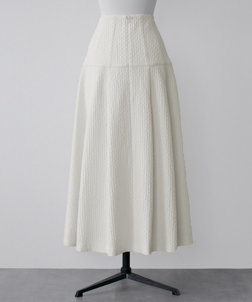 セール】ヨーク切り替えロングタックスカート（スカート）｜ELFRANK