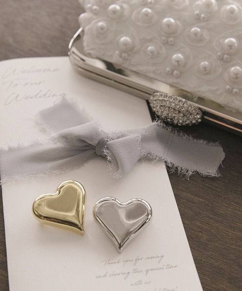 BONLECILL noir(ボンルシールノワール)の「【BONLECILL noir】ハートブローチ(ブローチ/コサージュ・レディース・シルバー/ゴールド・FREE)」の1枚目の写真