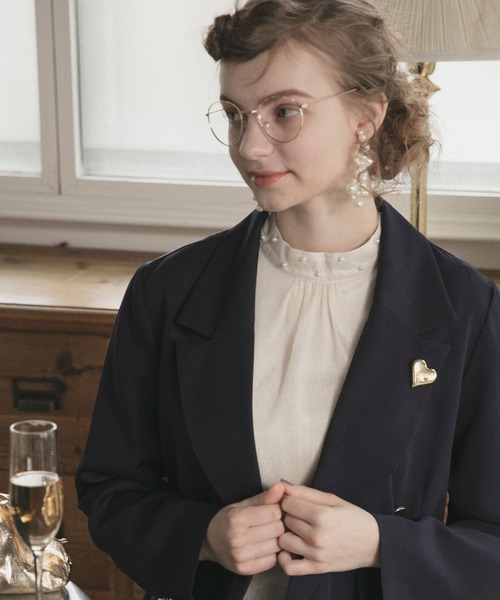 BONLECILL noir(ボンルシールノワール)の「【BONLECILL noir】ハートブローチ(ブローチ/コサージュ・レディース・シルバー/ゴールド・FREE)」の5枚目の写真