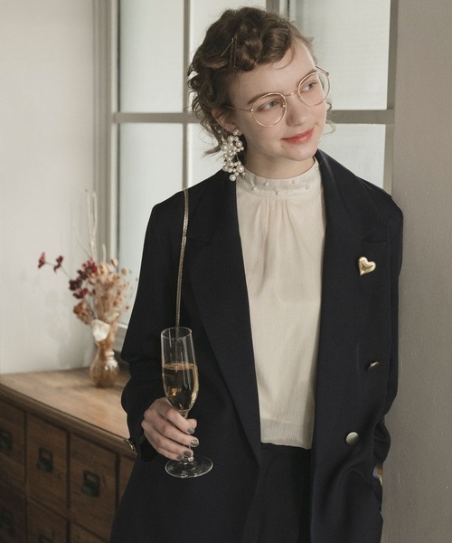 BONLECILL noir(ボンルシールノワール)の「【BONLECILL noir】ハートブローチ(ブローチ/コサージュ・レディース・シルバー/ゴールド・FREE)」の7枚目の写真