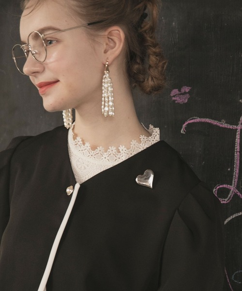 BONLECILL noir(ボンルシールノワール)の「【BONLECILL noir】ハートブローチ(ブローチ/コサージュ・レディース・シルバー/ゴールド・FREE)」の12枚目の写真