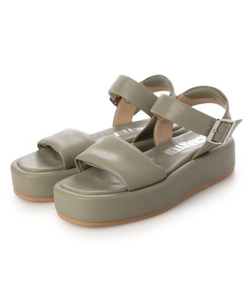 enchanted(エンチャンテッド)の「パデットプラットフォームサンダル(サンダル・レディース・ライトグリーン/レッド/ブラック/アイボリー・S/M/L/LL)」の15枚目の写真