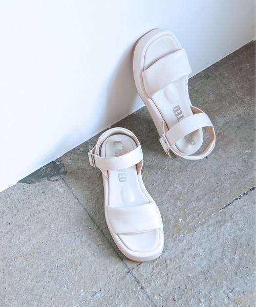 enchanted(エンチャンテッド)の「パデットプラットフォームサンダル(サンダル・レディース・ライトグリーン/レッド/ブラック/アイボリー・S/M/L/LL)」の7枚目の写真