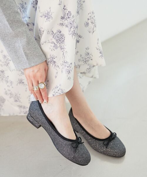 MAJESTIC LEGON（マジェスティックレゴン）の「【WEB限定アイテム】キラキララメバレエシューズ（バレエシューズ・レディース・シルバー/ブラック/ゴールド・LARGE/MEDIUM/SMALL/X-LARGE）」の7枚目の写真