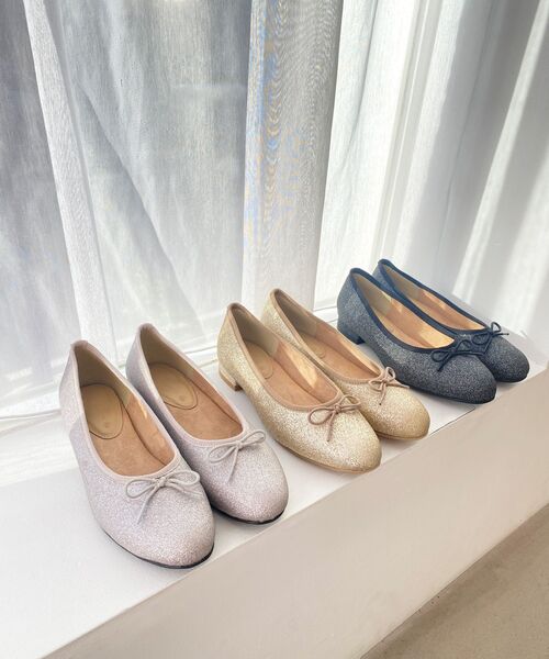 MAJESTIC LEGON（マジェスティックレゴン）の「【WEB限定アイテム】キラキララメバレエシューズ（バレエシューズ・レディース・シルバー/ブラック/ゴールド・LARGE/MEDIUM/SMALL/X-LARGE）」の8枚目の写真