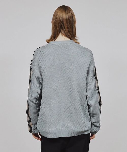 tk.TAKEO KIKUCHI(ティーケータケオキクチ)の「◆クージー柄ニットカーディガン(カーディガン/ボレロ・メンズ・ホワイト系4/ブラック系3/ブルー系3・03/02)」の16枚目の写真